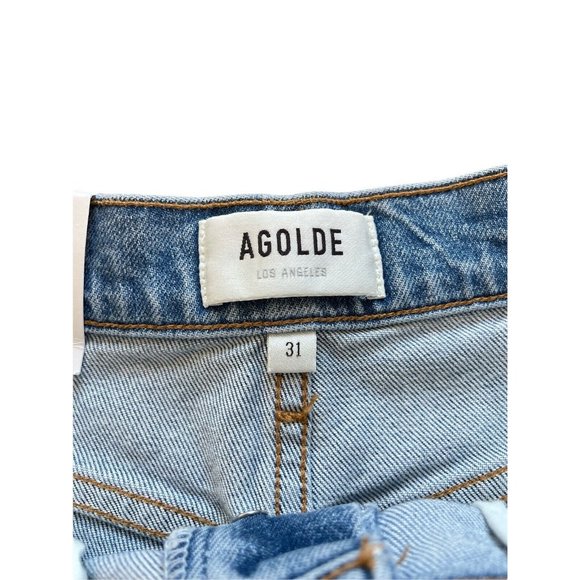 Agolde Riley High Rise Straight Crop Jeans Whiplash NWT - Picture 5 of 10